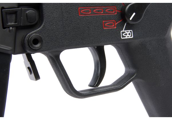 ICS MP5 A5 CES-P S3 伸縮式ストック エアソフト電動ガン (SSS V2 電子トリガー) - ブラック
