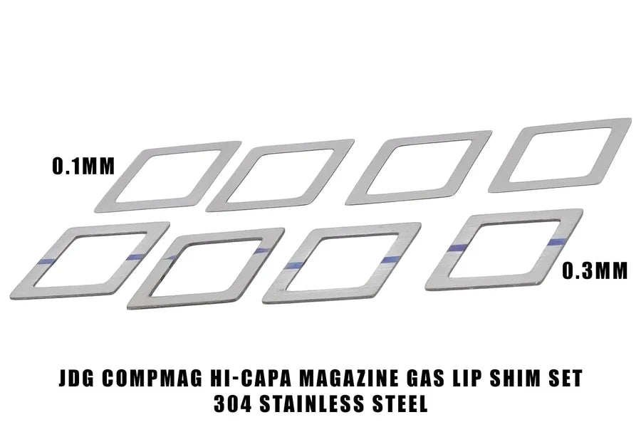 JDG ガスルートパッキンシムセット（0.1 / 0.3mm）マルイ HI-CAPAマガジン用（JDG0201）