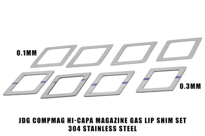 JDG ガスルートパッキンシムセット（0.1 / 0.3mm）マルイ HI-CAPAマガジン用（JDG0201）