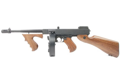 Cyber​​gun トンプソン社ライセンス商品 M1928 シカゴ AEG エアソフト クラシックライフル - 木製パターン (KING ARMS製)
