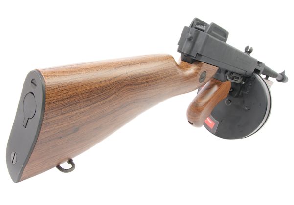Cyber​​gun トンプソン社ライセンス商品 M1928 シカゴ AEG エアソフト クラシックライフル - 木製パターン (KING ARMS製)

