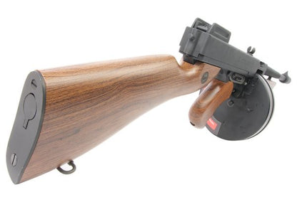 Cyber​​gun トンプソン社ライセンス商品 M1928 シカゴ AEG エアソフト クラシックライフル - 木製パターン (KING ARMS製)

