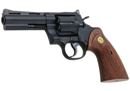 KING ARMS パイソン .357 ガス式エアソフトリボルバー（バージョンII、4インチ、ブラック）
