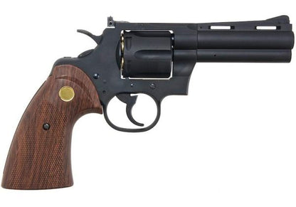KING ARMS パイソン .357 ガス式エアソフトリボルバー（バージョンII、4インチ、ブラック）
