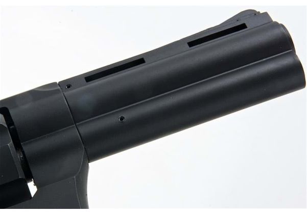 KING ARMS パイソン .357 ガス式エアソフトリボルバー（バージョンII、4インチ、ブラック）
