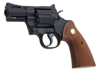 KING ARMS パイソン .357 ガス式エアソフトリボルバー（バージョンII、2.5インチ、ブラック）

