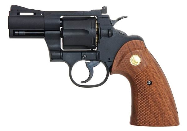 KING ARMS パイソン .357 ガス式エアソフトリボルバー（バージョンII、2.5インチ、ブラック）
