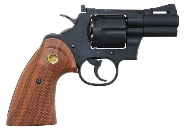 KING ARMS パイソン .357 ガス式エアソフトリボルバー（バージョンII、2.5インチ、ブラック）
