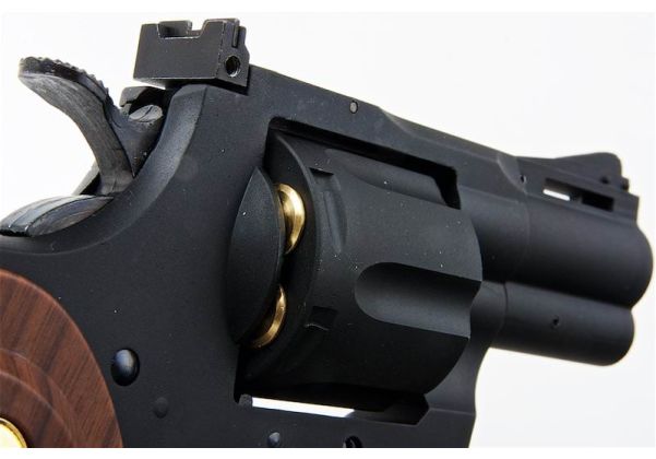 KING ARMS パイソン .357 ガス式エアソフトリボルバー（バージョンII、2.5インチ、ブラック）
