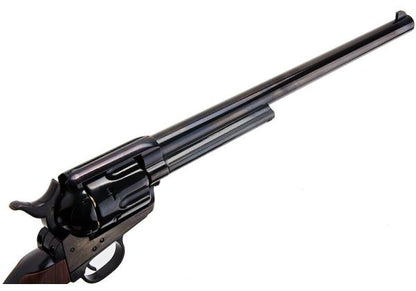 KING ARMS SAA .45 ピースメーカー リボルバー L - 電動(デンドウ)メッキ ブラック (バージョンII、ガス式)
