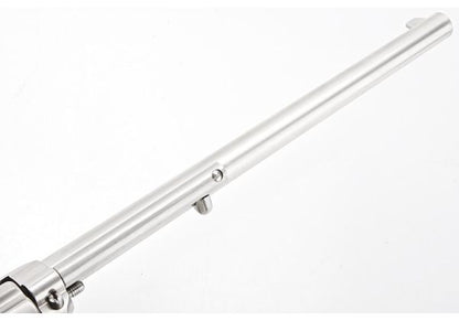 KING ARMS SAA .45 ピースメーカー リボルバー L - 銀(ぎん) (バージョンII、ガス式)
