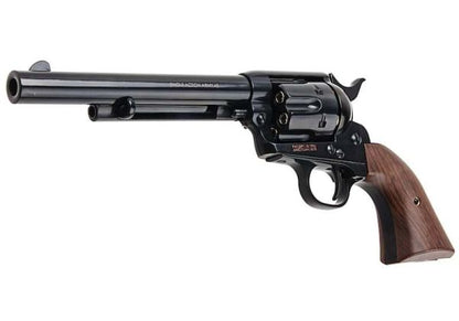 KING ARMS SAA .45 ピースメーカー リボルバー M - 電動(デンドウ)メッキ ブラック (バージョンII、ガス式)