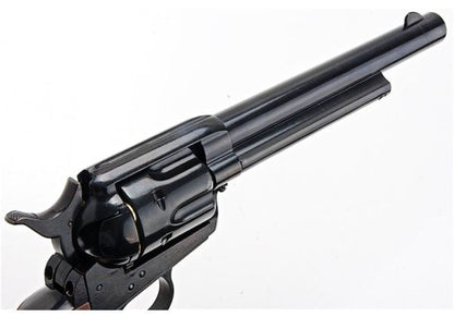 KING ARMS SAA .45 ピースメーカー リボルバー M - 電動(デンドウ)メッキ ブラック (バージョンII、ガス式)
