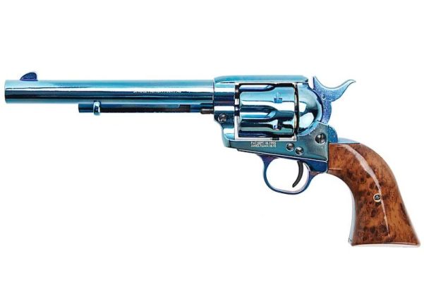 KING ARMS SAA .45 ピースメーカー リボルバー M - ブルーイング仕上げ (バージョンII、ガス式)
