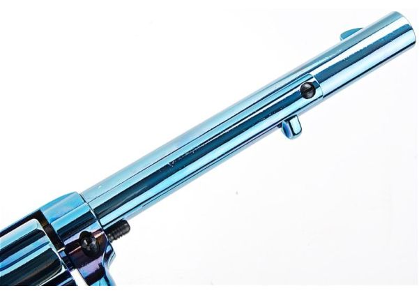 KING ARMS SAA .45 ピースメーカー リボルバー M - ブルーイング仕上げ (バージョンII、ガス式)
