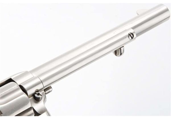 KING ARMS SAA .45 ピースメーカー リボルバー M - 銀(ぎん) (バージョンII、ガス式)
