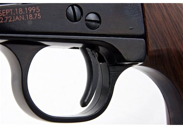 KING ARMS SAA .45 ピースメーカー リボルバー S - 電動(デンドウ)メッキ ブラック (バージョンII、ガス式)
