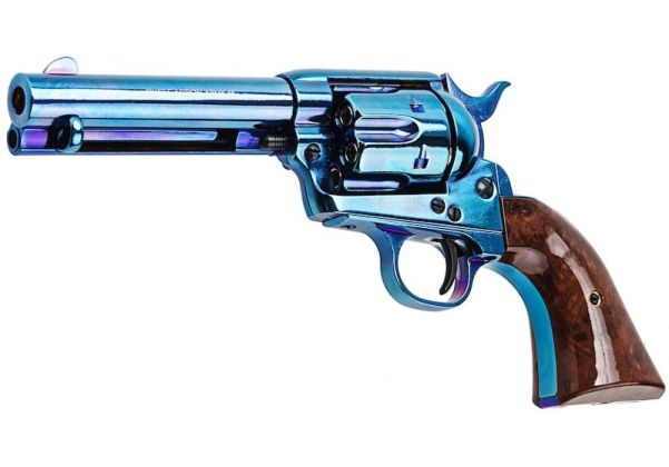 KING ARMS SAA .45 ピースメーカー リボルバー S - ブルーイング仕上げ（バージョンII、ガス式）
