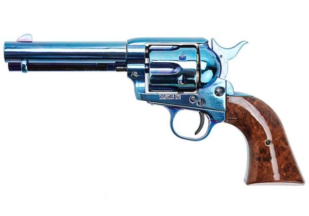 KING ARMS SAA .45 ピースメーカー リボルバー S - ブルーイング仕上げ（バージョンII、ガス式）
