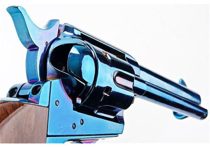 KING ARMS SAA .45 ピースメーカー リボルバー S - ブルーイング仕上げ（バージョンII、ガス式）
