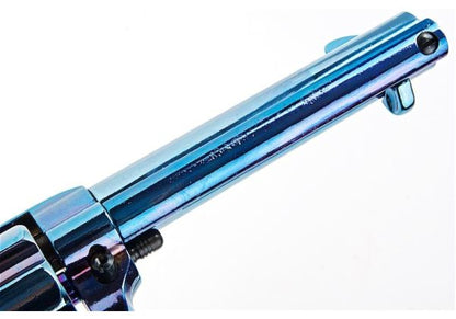KING ARMS SAA .45 ピースメーカー リボルバー S - ブルーイング仕上げ（バージョンII、ガス式）
