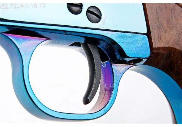 KING ARMS SAA .45 ピースメーカー リボルバー S - ブルーイング仕上げ（バージョンII、ガス式）

