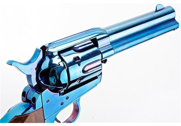KING ARMS SAA .45 ピースメーカー リボルバー S - ブルーイング仕上げ（バージョンII、ガス式）
