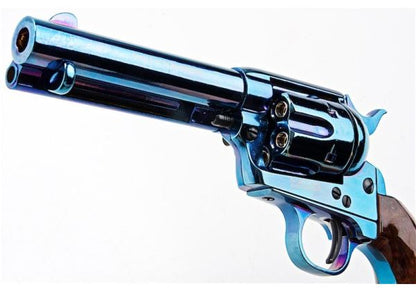 KING ARMS SAA .45 ピースメーカー リボルバー S - ブルーイング仕上げ（バージョンII、ガス式）
