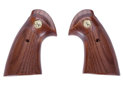 KING ARMS パイソン 357 / イービルシリーズ リアルウッドグリッパネル（金(きん)プレート付き）

