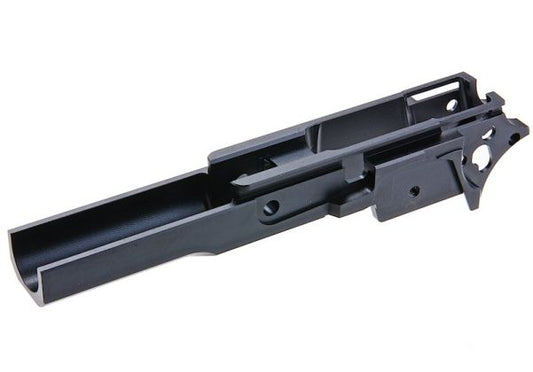 KUNG FU Airsoft Tokyo Marui ハイキャパ 5.1 GBB ミドルフレーム - (CNC アルミニウム / アルミ、ブラック)