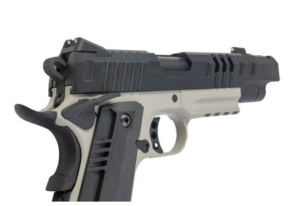 KJ Works KP-24 1911 GBB エアソフトピストル - グレーツートン（全メタル(ぜんきんぞく)）