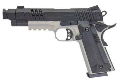 KJ Works KP-24 1911 GBB エアソフトピストル - グレーツートン（全メタル(ぜんきんぞく)）
