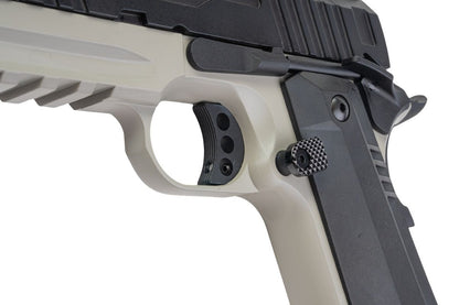 KJ Works KP-24 1911 GBB エアソフトピストル - グレーツートン（全メタル(ぜんきんぞく)）