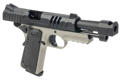 KJ Works KP-24 1911 GBB エアソフトピストル - グレーツートン（全メタル(ぜんきんぞく)）