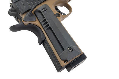 KJ Works KP-24 1911 GBB エアソフトピストル - タンツートンカラー（全メタル(ぜんきんぞく)）