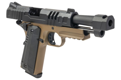 KJ Works KP-24 1911 GBB エアソフトピストル - タンツートンカラー（全メタル(ぜんきんぞく)）