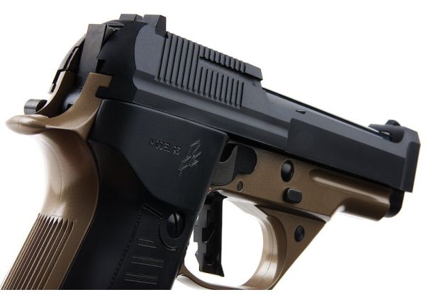 KSC M93RCC コンバットクーリエ デュアルアース ヘビーウェイト グリーンガス エアソフトピストル（日本システム7バージョン）
