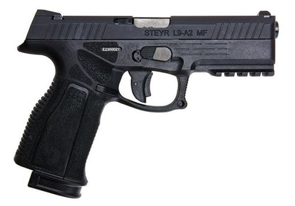 KJ Works STEYR L9A2 GBB エアソフトピストル - ブラック (ASGライセンス商品)
