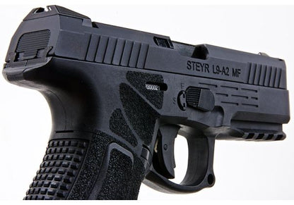 KJ Works STEYR L9A2 GBB エアソフトピストル - ブラック (ASGライセンス商品)
