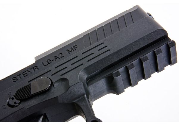 KJ Works STEYR L9A2 GBB エアソフトピストル - ブラック (ASGライセンス商品)
