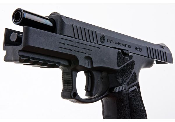KJ Works STEYR L9A2 GBB エアソフトピストル - ブラック (ASGライセンス商品)
