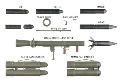Little Armory トミーテック LA073 カール・グスタフ 84mm M2 ミニガン (1/12スケール)
