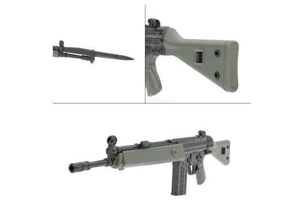Little Armory トミーテック LA082 G3A3型ミニガン（1/12スケール）
