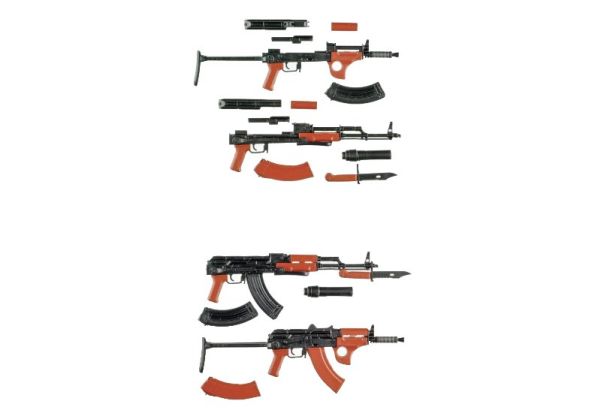 Little Armory トミーテック LA079 AKMS & AKMSUタイプ ミニガン (1/12スケール)
