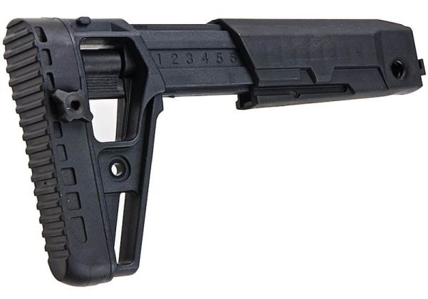LCT AK19 (LCK-19) 伸縮式折りたたみストック - ブラック
