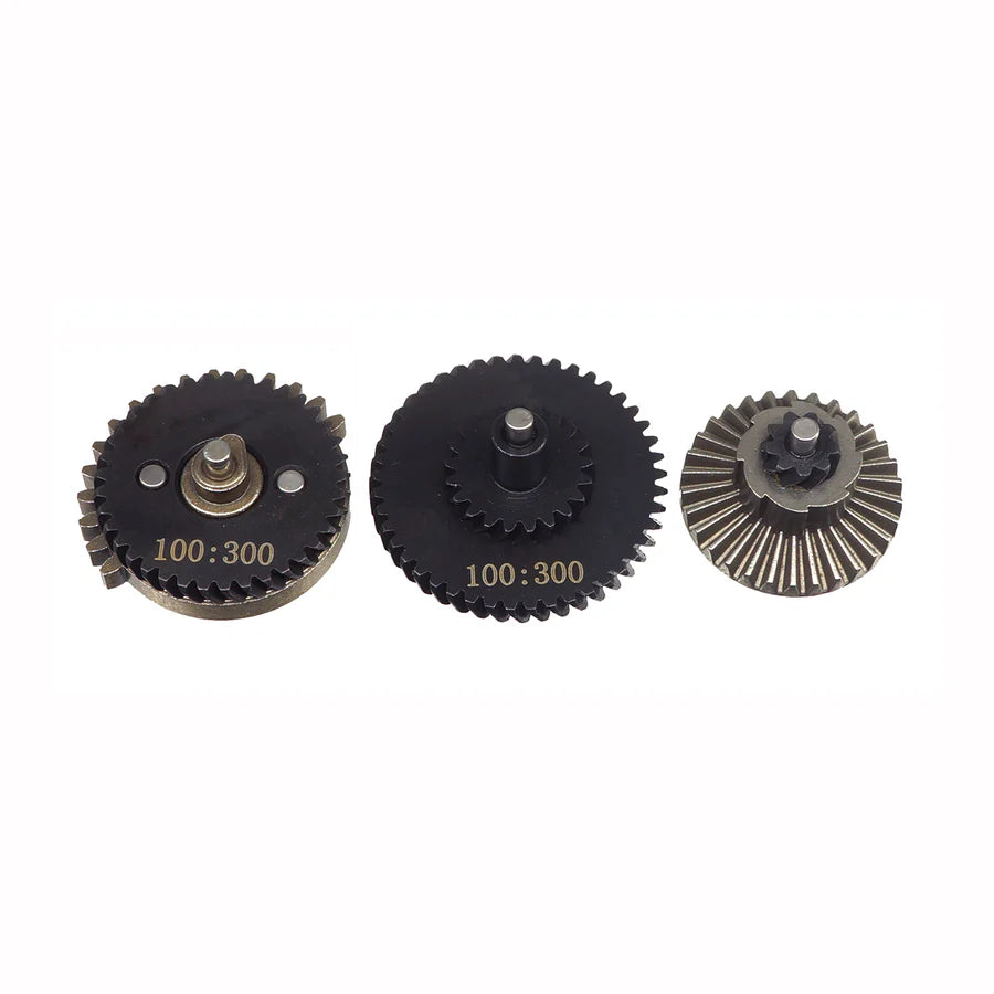 Leopard 100:300 スチールギアセット（電動ガン用）（100300-S） - ブラック