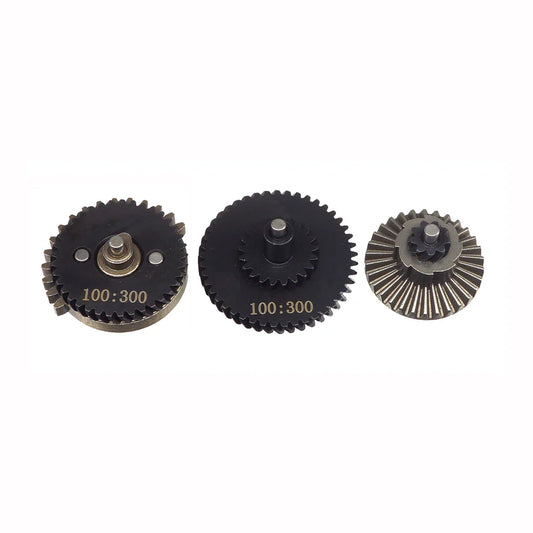 Leopard 100:300 スチールギアセット（電動ガン用）（100300-S） - ブラック