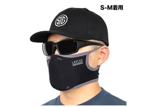 Laylax（バトルスタイル）AeroFlexフェイスGuarder「ICE」 - ブラック（サイズL-XL）
