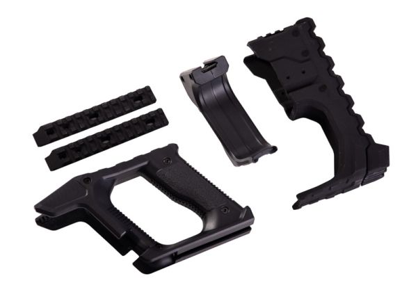 LayLax Krytac Kriss Vector AEG & GBB エアソフト ストライクレイルシステム 2.0 + ストライクアドバンスグリップ - ブラック