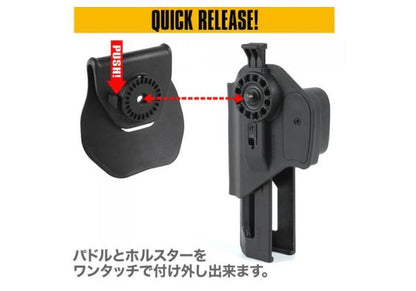 Laylax (バトルスタイル) Socom MK23 ブレイクアウトHolsters (右手用) - ブラック
